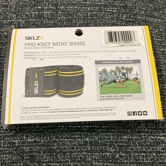 NEW SKLZ Pro Knit Mini Band Fabric Resistance Band . * NO RETUNS - Picture 2 of 2